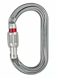Petzl M33A SL OK-Karabiner, Schraubverschluss, Grau