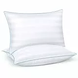 TESQ Kopfkissen 50x71 cm 2er Set - ergonomisches Mikrofaser Kissen 50x71, waschbares Ökotex, Nackenstützkissen zur Verbesserung der Schlafqualität, für Jede Schlafposition geeignet