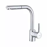 TEKA Armatur ARK 938, Chrom-Wasserhahn für die Küche, mit Auszugbrause