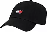 Tommy Jeans Herren Cap Heritage 6 Panels Cap mit Logo, Schwarz (Black), Einheitsgröße