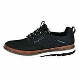 bugatti Herren Sneaker, Männer Schnürer, Wechselfußbett,straßenschuhe,Strassenschuhe,Schnuerung,lace-up Shoes,Low-tie,schwarz (1000),43 EU / 8.5 UK