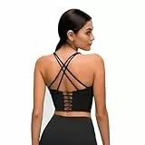 Dmwhsy Sport BH für Damen Sexy Yoga BH mit Gekreuztem Rücken Gepolstert Longline Fitness Yoga Weste