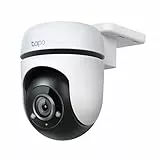 Tapo TP-Link C500 WLAN Überwachungskamera Außen, 360° Sichtbereich, 1080p Auflösung, Bewegungserkennung, Nachtsicht bis zu 30 m, Zwei-Wege-Audio, Kompatibel mit Alexa & Google