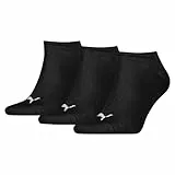 PUMA Unisex Puma Unisex Plain Sneaker - Trainer (5 Pack) Socks, Schwarz, 43-46 EU