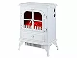 PURLINE CHE-200 Elektrischer Kamin Bodentyp traditioneller Ofen weiß Leistung max 2000 W