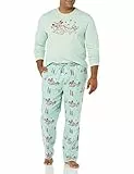 Amazon Essentials Disney | Marvel | Star Wars Herren Schlafanzug-Schlaf-Sets Flanell, Mickey Winter - Mens, M