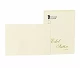Rössler 2052838004 - Edel Satin - Kartenpack, DIN A6, 20 Stück, glatt/ivory