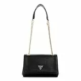 GUESS Schultertasche Umhängetasche Noelle II Convertible Xbody Flap Bag Black schwarz