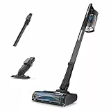 Shark PowerPro Akku-Staubsauger freistehend, bis 50 Min. Laufzeit, kabellos, beutellos, für Tierhaare, Allergiker, Teppich und Hartböden, mit LED-Licht und Knickgelenk-Rohr, IZ370EU