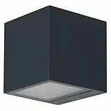 Osram SMART+ WiFi Brick LED Wandleuchte Up/Down Dunkelgrau, 14W, 550lm, RGB+W 3000K, WiFi, Alexa, IP44 Außen