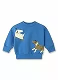 Sanetta Pure Unisex-Sweatshirt Blau | Nachhaltiges und gemütliches Sweatshirt aus Bio-Baumwolle für Jungen. Baby Bekleidung