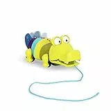 B. toys - Waggle-A-Longs - Snappity Scott - Nachziehbares Spielzeug - Push Or Pull Krokodil - Laufendes Krokodilspielzeug mit Schnur - Spielzeug für Kleinkinder, Kinder - 18 Monate +