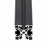 SCHMIDT systemprofile 1200mm Aluminium Profil 40x40mm Nut 8 Strebenprofil Anthrazit 4040 Alu Konstruktionsprofil 1,2m