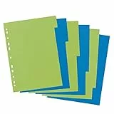 herlitz Register GREENline 6-teilig A4 Karton 2-farb.aus farbintensivem Manilakarton
