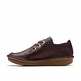 Clarks Damen Funny Dream Sneaker, Weinfarben Leder, 56 EU