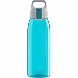 SIGG - Tritan Trinkflasche - Total Color ONE Aqua - Für Kohlensäurehaltige Getränke Geeignet - Spülmaschinenfest - Auslaufsicher - Leicht - BPA-frei - Hellblau - 1L