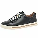 Clarks Damen Un Maui Lace Sneaker, Schwarz (Black Leather), 39 EU