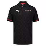 PUMA Porsche Motorsport Herren Team Poloshirt - Schwarz - Größe: M