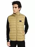 Calvin Klein Herren Weste Down Vest Steppweste, Grün (Gothic Olive), XS