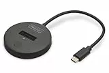 DIGITUS M.2 NVMe/SATA USB-C Docking Station - USB 3.2 Gen2 - 10 Gbit/s - M.2 Formate 2242, 2260, 2280 & 22110 - max. Kapazität 4TB - für PC, Notebook, Spielekonsolen - Hotswap - Plug & Play - Schwarz