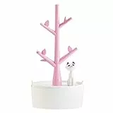 LUOEM Schmuckbaum Schmuck Organizer mit Katzen für Ohrringe/Ketten/Armbänder