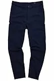 JP 1880 Herren große Größen Menswear L-8XL Jersey-Hose, Chino, FLEXNAMIC®, Business, Chino, Baukasten NEW YORK Mattes Nachtblau 4XL 806097130-4XL