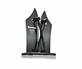 Bavarian Edge DELUXE - Messerschärfer mit Schleifarme aus Wolframkarbid - Diamant-Schleifsteine - Messerschleifer für alle Küchenmesser - edles Design