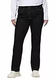 Ulla Popken Damen Jeans Hose, Dark Blue Denim, 40W / 30L EU