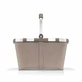 reisenthel carrybag herrigbone mokka – Stabiler Einkaufskorb mit viel Stauraum und praktischer Innentasche – Elegantes und wasserabweisendes Design