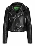JJXX Damen Jxjose Pu Jacket OTW Biker-Jacke, Black, XS