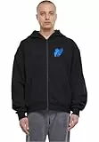 Mister Tee Unisex Sweatshirt-Jacke Le Papillon Heavy Oversize Zip Hoody Black L