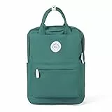 HYC00 Rucksack Mädchen Teenager Jungen Schulrucksack 14 Zoll Laptop Schulranzen Leichtgewicht Schultaschen, Reisen Rucksack für Damen Herren,Blau Grün