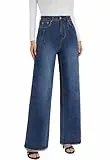 Alaster Queen Jeans Damen Mit Weiter Passform Und Dehnbarem Komfort Für Einen Stilvollen Und Vielseitigen Look Dunkelblau XL
