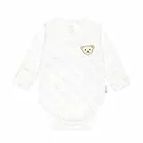 Steiff Unisex Baby Basic Wickelbody Langarm Unterwäsche, Cloud Dancer, 62