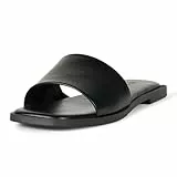 The Drop Damen Oslo Sandale mit einem Riemen, Schwarz, 40 EU