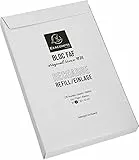 Exacompta 12212E 5er Pack Nachfülleinlagen für Schreibblock FAF blanko 5 x 170 Blatt , 16 x 10 cm, mikroperforiert, ideal für Ihre Notizen, Retro-Design mit zeitloser Eleganz Farbe