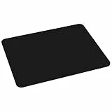 PEDEA Gaming und Office Mauspad - 220 x 180 mm - mit vernähten Rändern und rutschfester Unterseite, schwarz