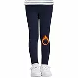 Nlieanuc Leggings Mädchen High Waist - Blickdicht Leggins Kinder Sportleggings Lang Elastisch Thermohose Winter Mädchen