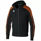 Erima Herren EVO STAR Trainingsjacke mit Kapuze (1032410), schwarz/orange, M