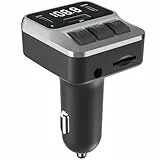 PRMHOOT Bluetooth FM Transmitter für Auto, Wireless Radio Adapter mit Dual USB Ports, Music Player Car Kit mit Freisprechfunktion