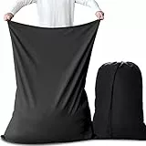 AiQInu Große Wäschesäcke Wäschesack mit Kordelverschluss，Faltbarer Wäschesack für Schlafsaal und Reisen Wäscheraum, 70 x 115cm, 2 Stück