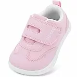 STQ KIDS Barfussschuhe Baby Breite Zehenraum Lauflernschuhe Kleinkind Leicht Mädchen Kinderschuhe Turnschuhe Draußen Rosa 22 EU/T5 Weit