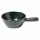 Alessi SG56/PEN B Mami Fondue Topf für Käse aus Keramik, schwarz