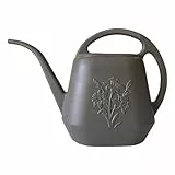 GießKanne 4 Liter Giesskanne GießKanne Zimmerpflanzen Plastik GartengießKanne, BlumengießKanne Mit Langem Auslauf GießKannen FüR Innen Und AußEnbereich Ideal FüR Zimmerpflanzen (Grey)