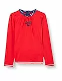 Steiff Mädchen UV Shirt Schwimmshirt-Set, True RED, 86