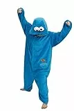 SMITHROAD Jumpsuit Tier Karton Fasching Halloween Kostüm Sleepsuit Cosplay Fleece-Overall Pyjama Schlafanzug Erwachsene Unisex Nachtwäsche L