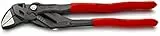 KNIPEX Zangenschlüssel Zange und Schraubenschlüssel in einem Werkzeug auf SB-Karte mit rutschhemmendem Kunststoff, 86 01 250 SB