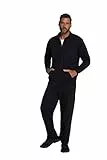 JP 1880 Herren große Größen Übergrößen Menswear L-8XL Jogginganzug, 2-teilig, Homewear, Jacke und Hose schwarz 5XL 802933100-5XL