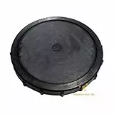 AquaForte professionelle Membranbelüftung Scheibe, 25 cm, 3/4 Zoll AG, 33-133l/min, Schwarz