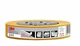 3M Pro 244 Profi Malerband - 1 Rolle 24 mm x 50 m - für scharfe Farbkanten, UV-beständig, innen und außen